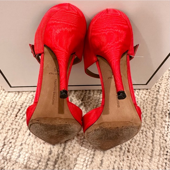Red Tabitha Simmons Allie Mule Heel Size 6 - Picture 4 of 6